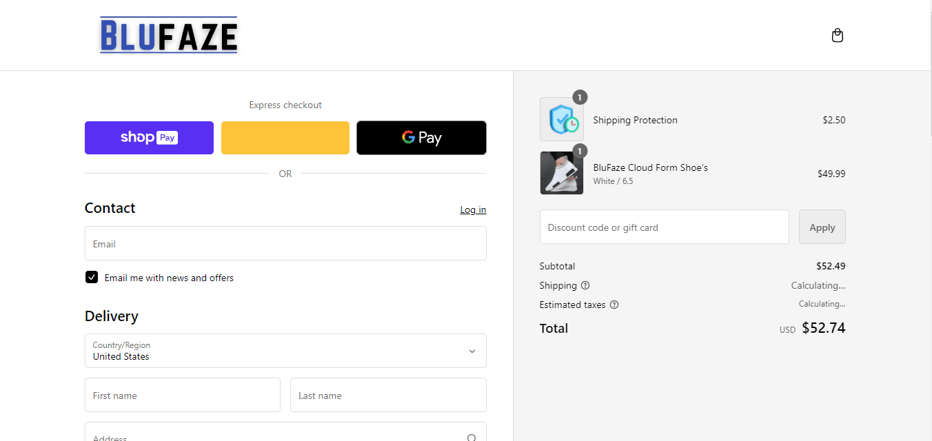 How to apply BluFaze coupon code